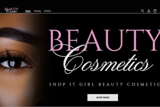 design cosmetics shopify store skincare spa website cosmetics dropshipping store