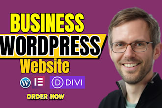 create mobile, desktop responsive business wordpress website design elementor