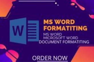 edit, design, format, typeset your word document, microsoft word