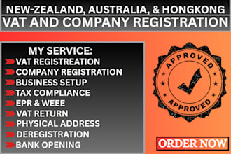 register your company and vat in new zealand, australia, poland or netherland