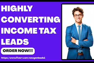 generate income tax final expense finance loan accounting bookkeeping leads