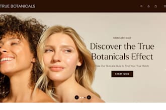 design skincare shopify store cosmetics makeup beauty spa store salon website
