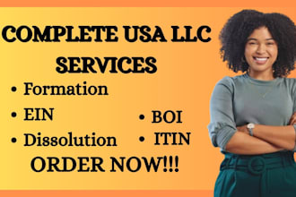 register your US llc, get ein, file boi report, dissolve or reinstate llc