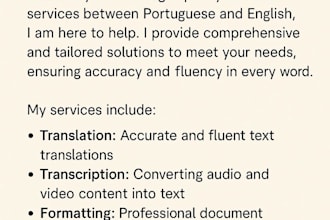 translate english and portuguese, naturally