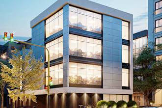 model and render photorealistic 3d exterior images