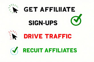 get real people to sign up to your affiliate link and boost your program fast