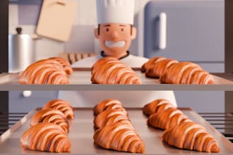 make cute stylized 3d illustration