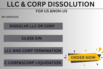 dissolve llc, us llc, delaware llc, wyoming llc, close ein, s corp, c corp