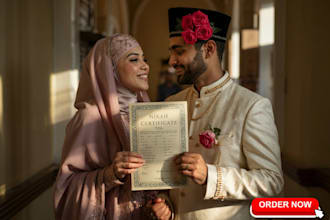 be your online nikah imam for quick and valid nikah with witness and certificate
