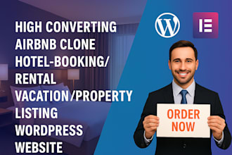 build airbnb, vacation rental, hotel booking, or property website on wordpress