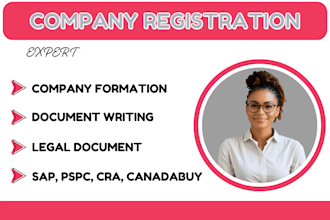do canada company registration, company formation, and legal document