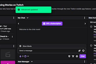 moderate your twitch channel for a week to an month