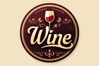 design high quality wine logo with express delivery