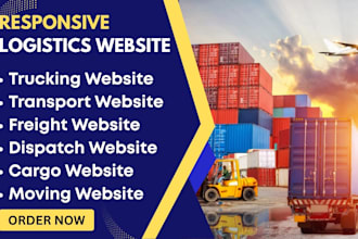 logistics website, trucking website, cargo  transport, dispatch, freight website