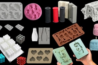 make 3d chocolate mold design injection mold silicone mold jewelry in solidworks