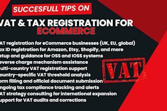 handle ecommerce vat and tax registration