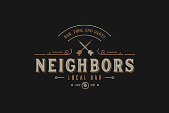design awesome classic beer bar logo