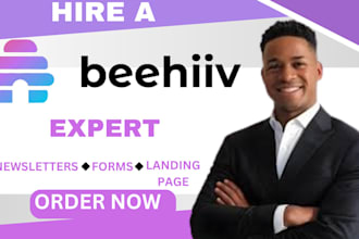 beehiiv ai newsletter beehive landing page design account review and setup