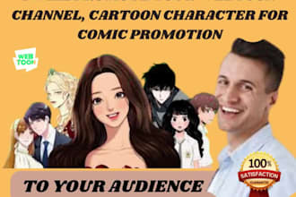 promote your webtoon story, wattpad book, comic book, novel, amazon book, ebook