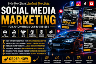 do social media marketing for car dealership automotive car rental car sales