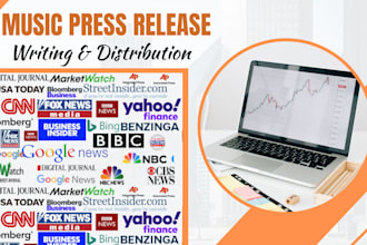 write music press release with press release distribution to top websites