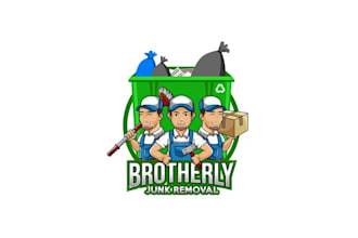 deign extraordinary clean junk removal logo