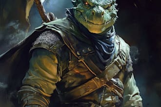 build your fantasy dnd character illustration