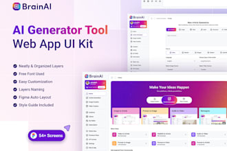 build ai chat and image generator app with website