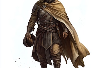 paint your fantasy dnd character illustration