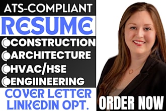offer hvac, construction, architecture, superintendent, civil engineering resume