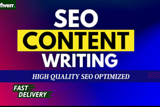 do SEO article writing, blog post writing or content writing