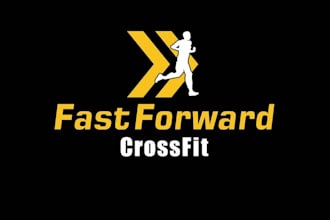 create strong vibrant cross fit gym logo