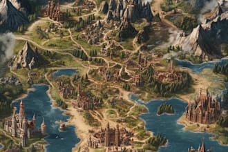 create your perfect fantasy map for games, books, rpgs, or board games