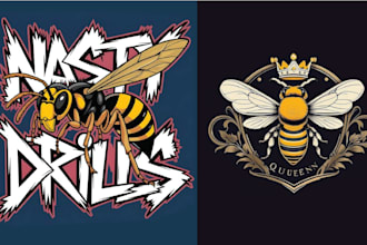 make vintage t shirt bee logo