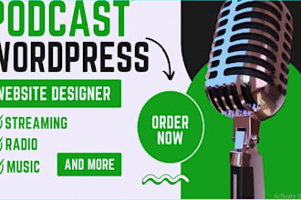 design podcast website dj website podpage website music website