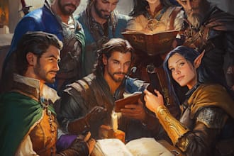 do a dnd character or dnd party art