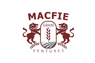 design top quality growing grain farm logo