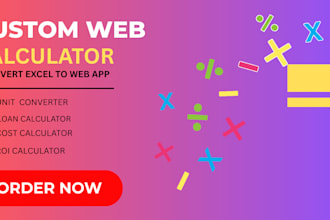 convert your excel calculator into a web app using custom code