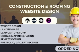 create roofing website, plumbing website, hvac website, construction website