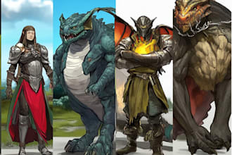 do character and creature art illustration