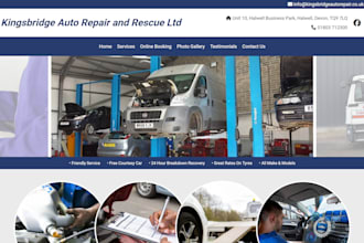 build auto repair website mechanics shop website auto repair landing page