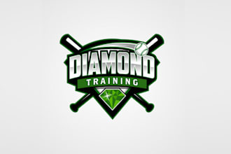design professional baseball player logo