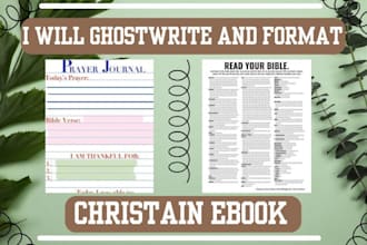 ghostwrite format christian daily devotional prayer journal sermon ebook for KDP