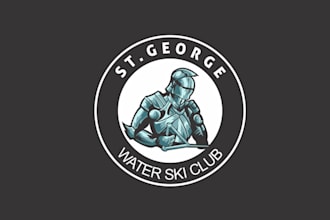 design significant george water ski club logo