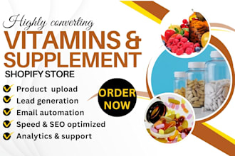 design vitamin and supplement capsule gummie multivitamin tablet shopify website