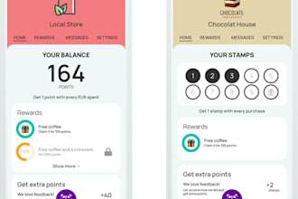 develop loyalty program app, discount app, loyalty CRM app, reward app