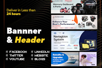 create banner or header for social media or website