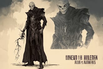 make fantasy horror and fantasy horror character