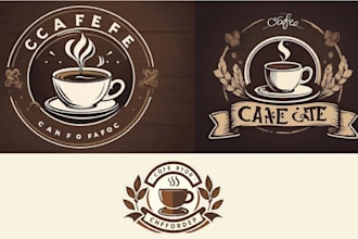 design vintage café coffee shop logo
