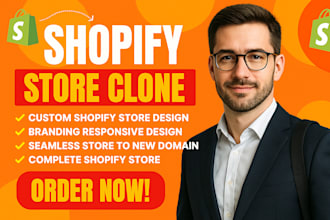 clone, revamp, design, redesign shopify store or shopify website